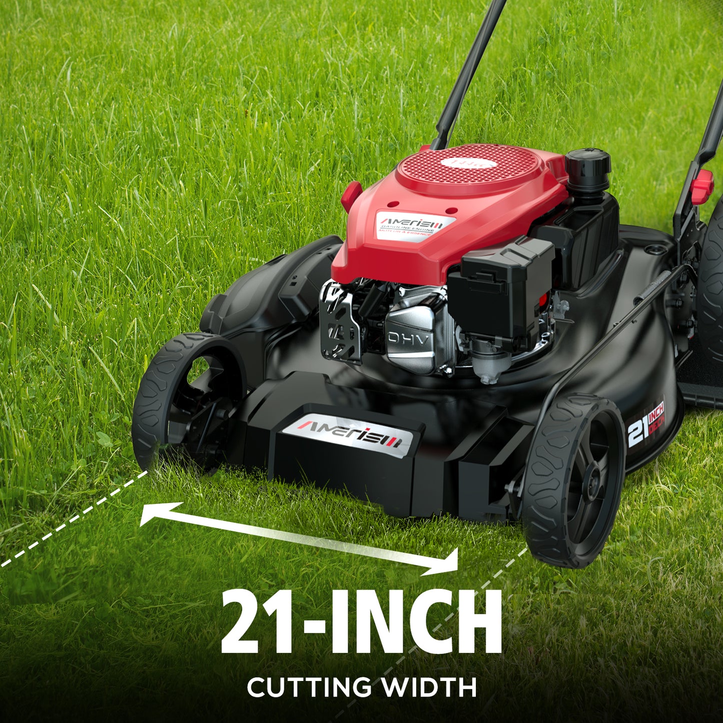 21" 144cc 2-in-1 Gas Push Lawn Mower AV8621C1
