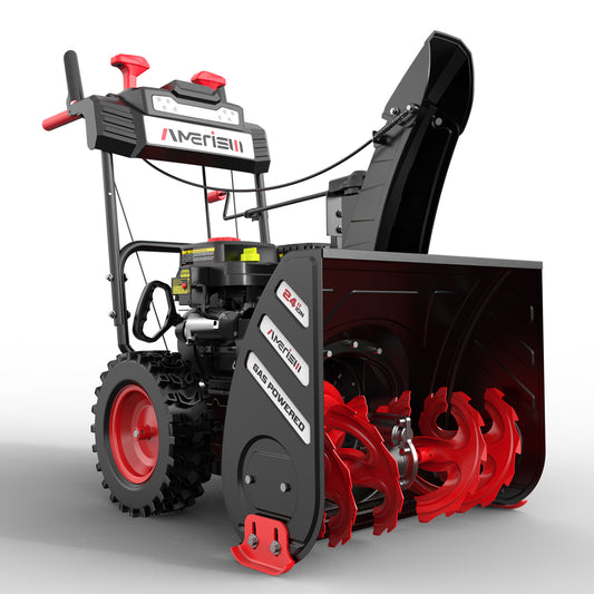 24" 212cc Self-Propelled Gas Snow Blower, AM7019-W