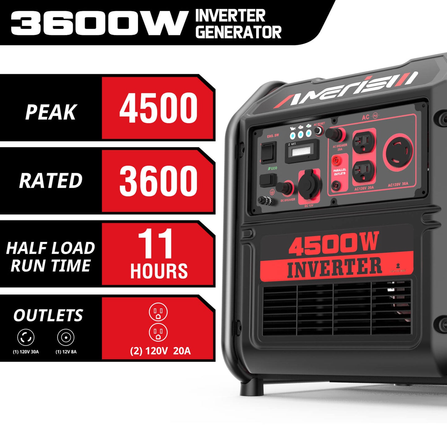 4500W  Inverter Gas Generator AM5040-W