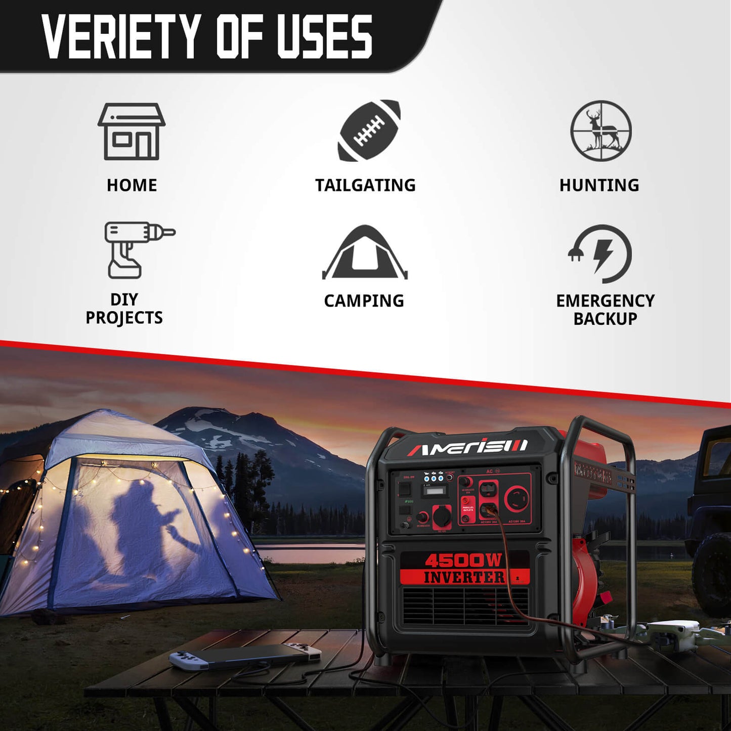 4500W  Inverter Gas Generator AM5040-W