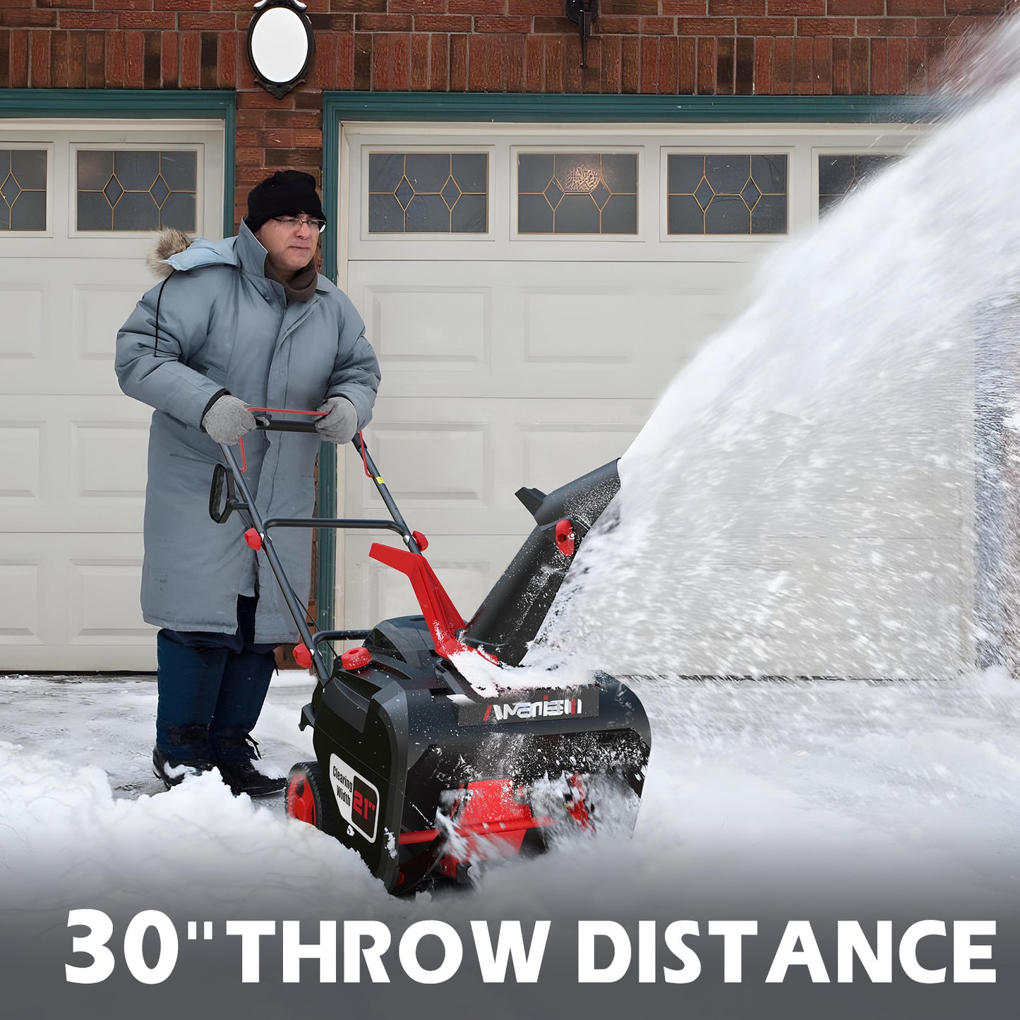 21" Gas Snow Blower, 212 cc, Single-Stage , AM7006A-W
