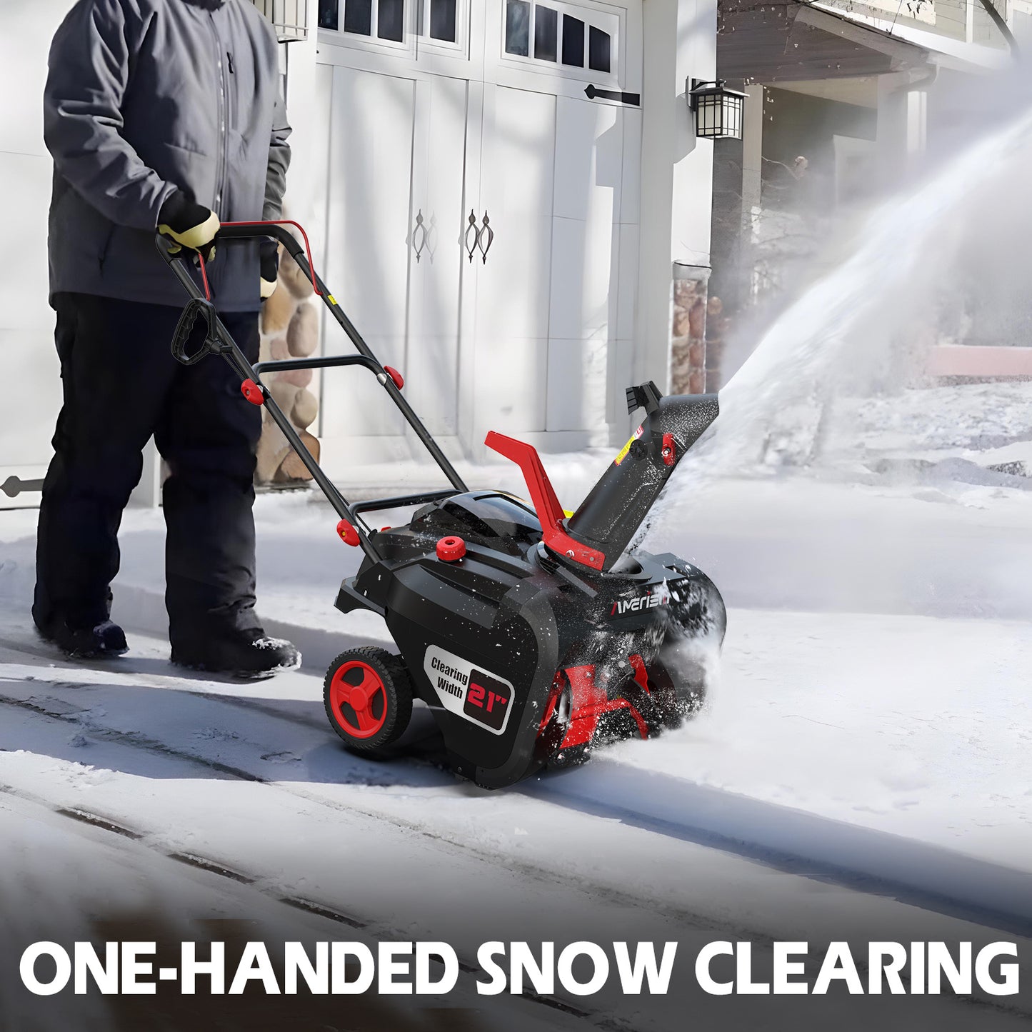 21" Gas Snow Blower, 212 cc, Single-Stage , AM7006A-W