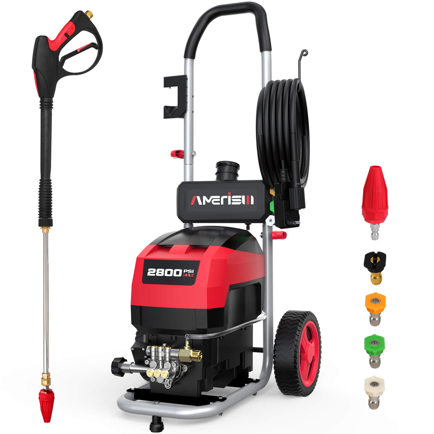 2800PSI 2.0GRM Electric Corded Pressure Washer AW1028A
