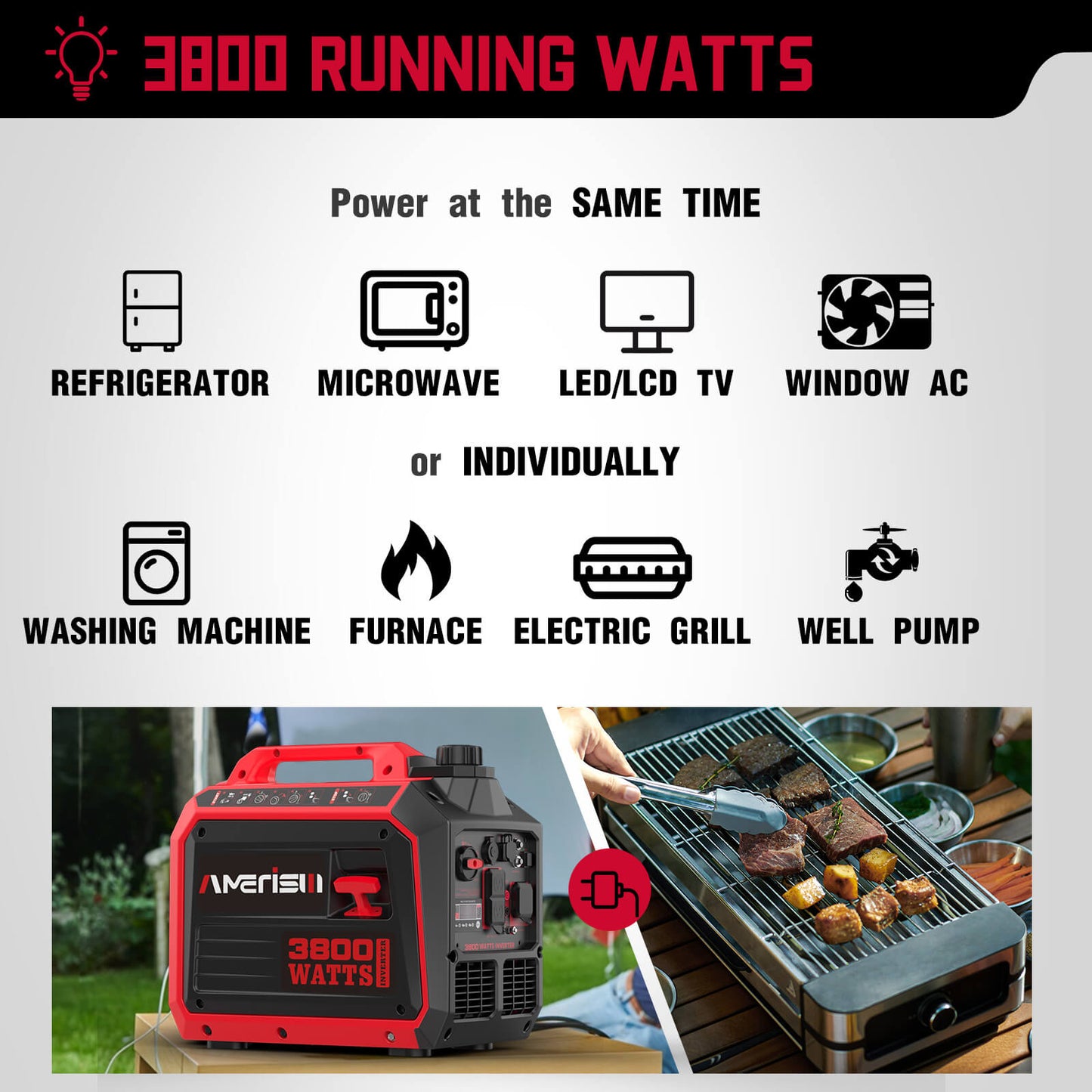 3800W Inverter Gas Generator AM5035