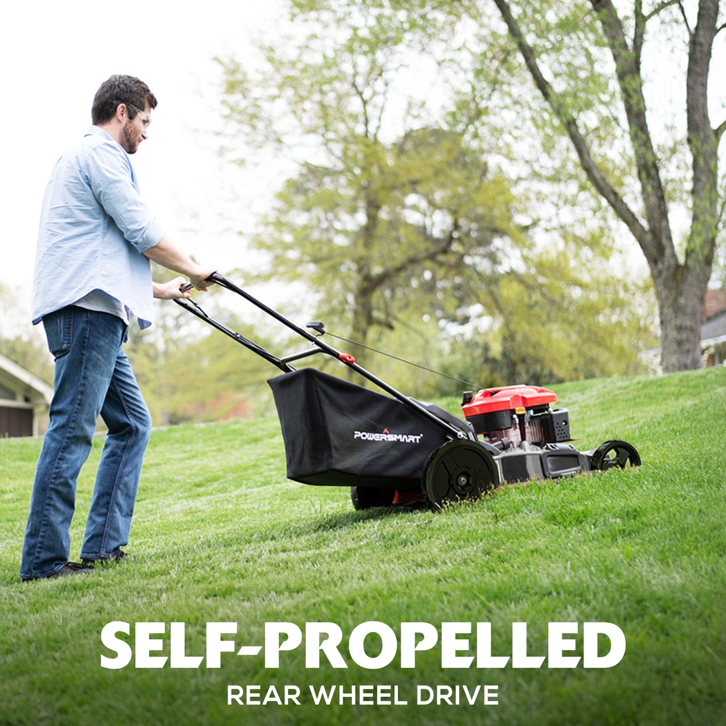 21" 170cc Gas Self-propelled 3-in-1 Lawn Mower AV8621S1