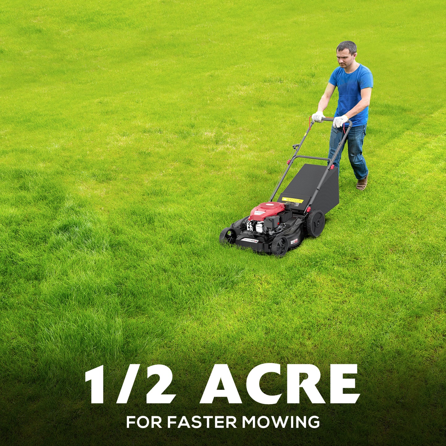 21" 170cc Gas Self-propelled 3-in-1 Lawn Mower AV8621S1